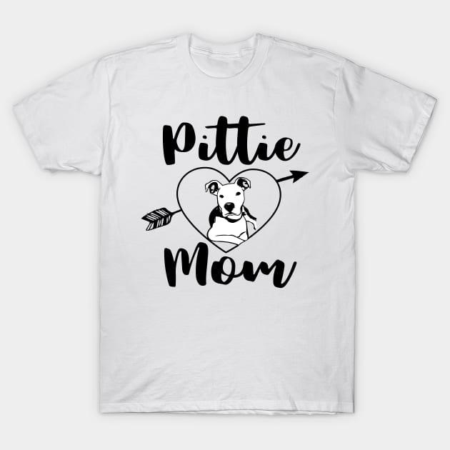 Pittie Mom T-Shirt by PrettyPittieShop